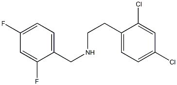 [2-(2,4-dichlorophenyl)ethyl][(2,4-difluorophenyl)methyl]amine 구조식 이미지