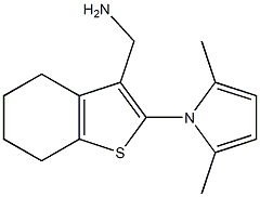 [2-(2,5-dimethyl-1H-pyrrol-1-yl)-4,5,6,7-tetrahydro-1-benzothien-3-yl]methylamine 구조식 이미지