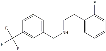 [2-(2-fluorophenyl)ethyl]({[3-(trifluoromethyl)phenyl]methyl})amine Structure