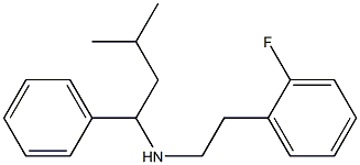 [2-(2-fluorophenyl)ethyl](3-methyl-1-phenylbutyl)amine 구조식 이미지