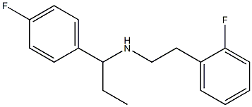 [2-(2-fluorophenyl)ethyl][1-(4-fluorophenyl)propyl]amine Structure