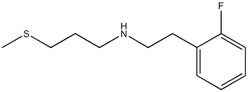 [2-(2-fluorophenyl)ethyl][3-(methylsulfanyl)propyl]amine Structure