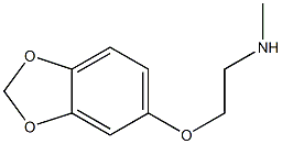 [2-(2H-1,3-benzodioxol-5-yloxy)ethyl](methyl)amine Structure