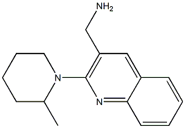 [2-(2-methylpiperidin-1-yl)quinolin-3-yl]methanamine Structure