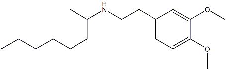 [2-(3,4-dimethoxyphenyl)ethyl](octan-2-yl)amine 구조식 이미지