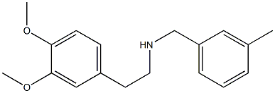 [2-(3,4-dimethoxyphenyl)ethyl][(3-methylphenyl)methyl]amine 구조식 이미지