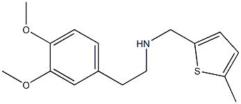 [2-(3,4-dimethoxyphenyl)ethyl][(5-methylthiophen-2-yl)methyl]amine Structure
