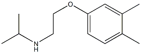 [2-(3,4-dimethylphenoxy)ethyl](propan-2-yl)amine 구조식 이미지