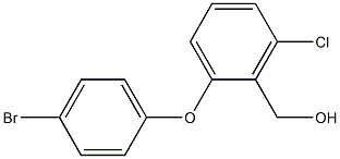 [2-(4-bromophenoxy)-6-chlorophenyl]methanol Structure