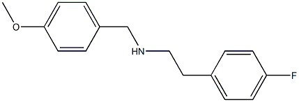 [2-(4-fluorophenyl)ethyl][(4-methoxyphenyl)methyl]amine Structure