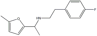 [2-(4-fluorophenyl)ethyl][1-(5-methylfuran-2-yl)ethyl]amine 구조식 이미지