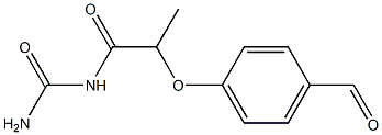 [2-(4-formylphenoxy)propanoyl]urea 구조식 이미지