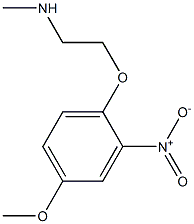 [2-(4-methoxy-2-nitrophenoxy)ethyl](methyl)amine 구조식 이미지