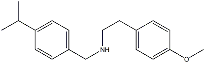 [2-(4-methoxyphenyl)ethyl]({[4-(propan-2-yl)phenyl]methyl})amine 구조식 이미지