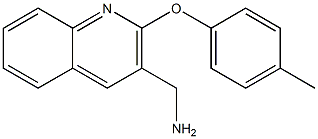 [2-(4-methylphenoxy)quinolin-3-yl]methanamine Structure