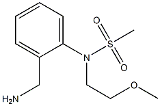 [2-(aminomethyl)phenyl]-N-(2-methoxyethyl)methanesulfonamide 구조식 이미지