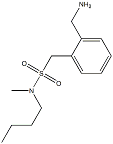 [2-(aminomethyl)phenyl]-N-butyl-N-methylmethanesulfonamide 구조식 이미지