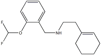[2-(cyclohex-1-en-1-yl)ethyl]({[2-(difluoromethoxy)phenyl]methyl})amine 구조식 이미지