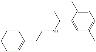 [2-(cyclohex-1-en-1-yl)ethyl][1-(2,5-dimethylphenyl)ethyl]amine Structure