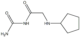 [2-(cyclopentylamino)acetyl]urea Structure