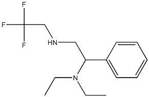 [2-(diethylamino)-2-phenylethyl](2,2,2-trifluoroethyl)amine Structure