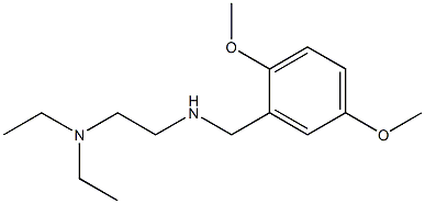 [2-(diethylamino)ethyl][(2,5-dimethoxyphenyl)methyl]amine Structure