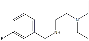 [2-(diethylamino)ethyl][(3-fluorophenyl)methyl]amine Structure