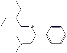 [2-(dimethylamino)-1-phenylethyl](2-ethylbutyl)amine 구조식 이미지