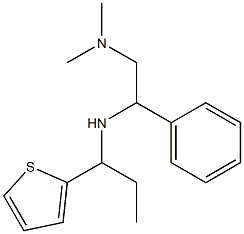 [2-(dimethylamino)-1-phenylethyl][1-(thiophen-2-yl)propyl]amine 구조식 이미지