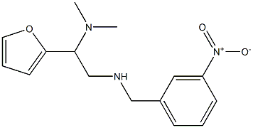 [2-(dimethylamino)-2-(furan-2-yl)ethyl][(3-nitrophenyl)methyl]amine Structure