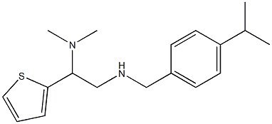 [2-(dimethylamino)-2-(thiophen-2-yl)ethyl]({[4-(propan-2-yl)phenyl]methyl})amine 구조식 이미지