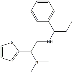 [2-(dimethylamino)-2-(thiophen-2-yl)ethyl](1-phenylpropyl)amine Structure