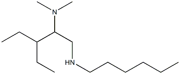 [2-(dimethylamino)-3-ethylpentyl](hexyl)amine Structure