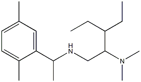 [2-(dimethylamino)-3-ethylpentyl][1-(2,5-dimethylphenyl)ethyl]amine 구조식 이미지