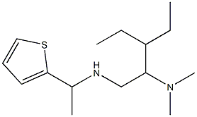 [2-(dimethylamino)-3-ethylpentyl][1-(thiophen-2-yl)ethyl]amine 구조식 이미지