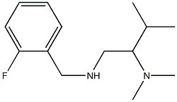 [2-(dimethylamino)-3-methylbutyl][(2-fluorophenyl)methyl]amine Structure