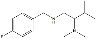 [2-(dimethylamino)-3-methylbutyl][(4-fluorophenyl)methyl]amine Structure