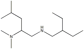 [2-(dimethylamino)-4-methylpentyl](2-ethylbutyl)amine Structure