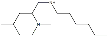 [2-(dimethylamino)-4-methylpentyl](hexyl)amine Structure