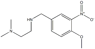 [2-(dimethylamino)ethyl][(4-methoxy-3-nitrophenyl)methyl]amine 구조식 이미지