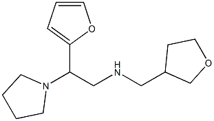 [2-(furan-2-yl)-2-(pyrrolidin-1-yl)ethyl](oxolan-3-ylmethyl)amine 구조식 이미지