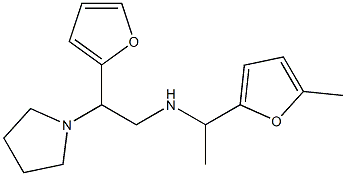 [2-(furan-2-yl)-2-(pyrrolidin-1-yl)ethyl][1-(5-methylfuran-2-yl)ethyl]amine 구조식 이미지
