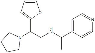 [2-(furan-2-yl)-2-(pyrrolidin-1-yl)ethyl][1-(pyridin-4-yl)ethyl]amine Structure