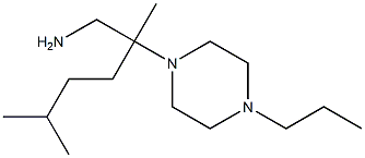 [2,5-dimethyl-2-(4-propylpiperazin-1-yl)hexyl]amine Structure