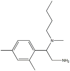 [2-amino-1-(2,4-dimethylphenyl)ethyl](butyl)methylamine Structure