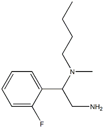 [2-amino-1-(2-fluorophenyl)ethyl](butyl)methylamine 구조식 이미지