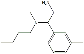 [2-amino-1-(3-methylphenyl)ethyl](butyl)methylamine Structure