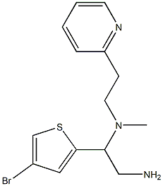 [2-amino-1-(4-bromothiophen-2-yl)ethyl](methyl)[2-(pyridin-2-yl)ethyl]amine 구조식 이미지