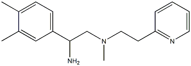 [2-amino-2-(3,4-dimethylphenyl)ethyl](methyl)[2-(pyridin-2-yl)ethyl]amine 구조식 이미지