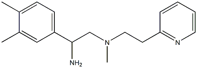 [2-amino-2-(3,4-dimethylphenyl)ethyl](methyl)[2-(pyridin-2-yl)ethyl]amine Structure